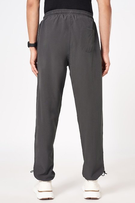 Ajile Medium Grey Solid Full Length Athleisure Men Regular Fit Track Pant - Image 5