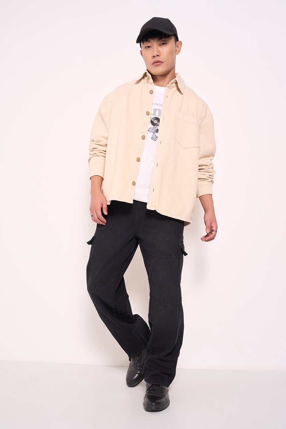 SF Jeans Beige Solid Casual Full Sleeves Men Relaxed Fit Jacket - Image 6