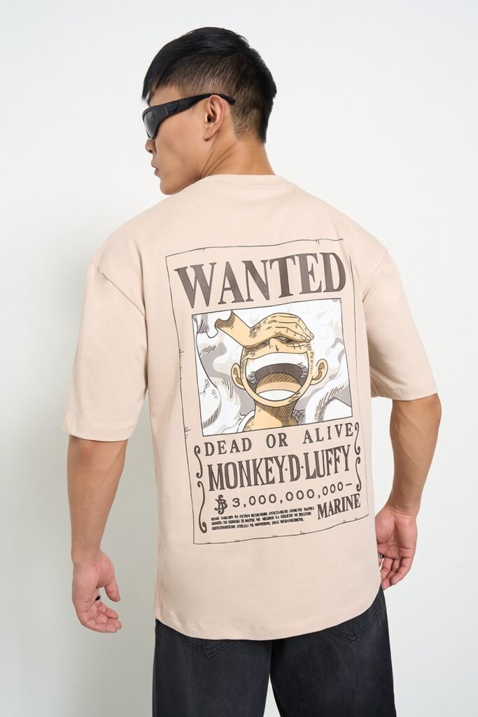 SF Jeans Beige Printed Casual Half Sleeves Round Neck Men Relaxed Fit T-Shirt