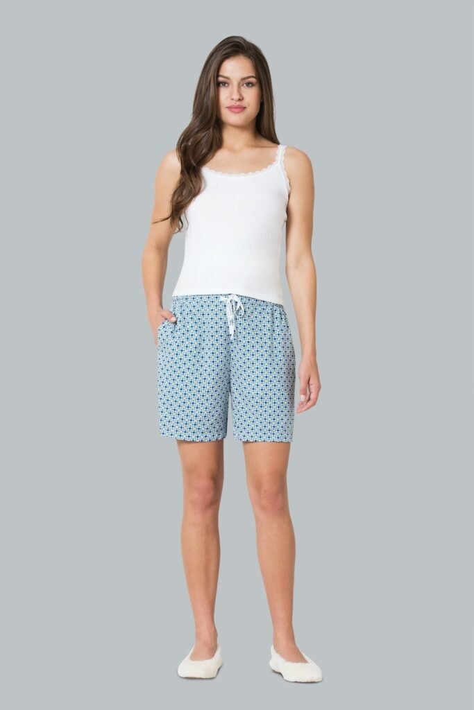 Van Heusen Multi-coloured Printed Above Knee Casual Women Relaxed Fit Shorts