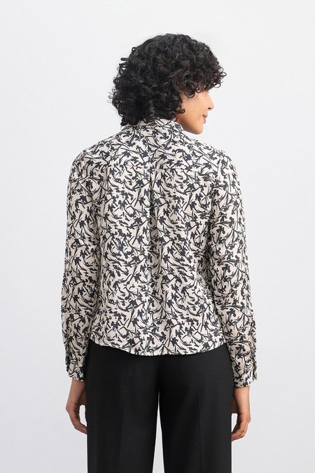 Allen Solly Black Women Printed Regular Fit Shirt - Image 2