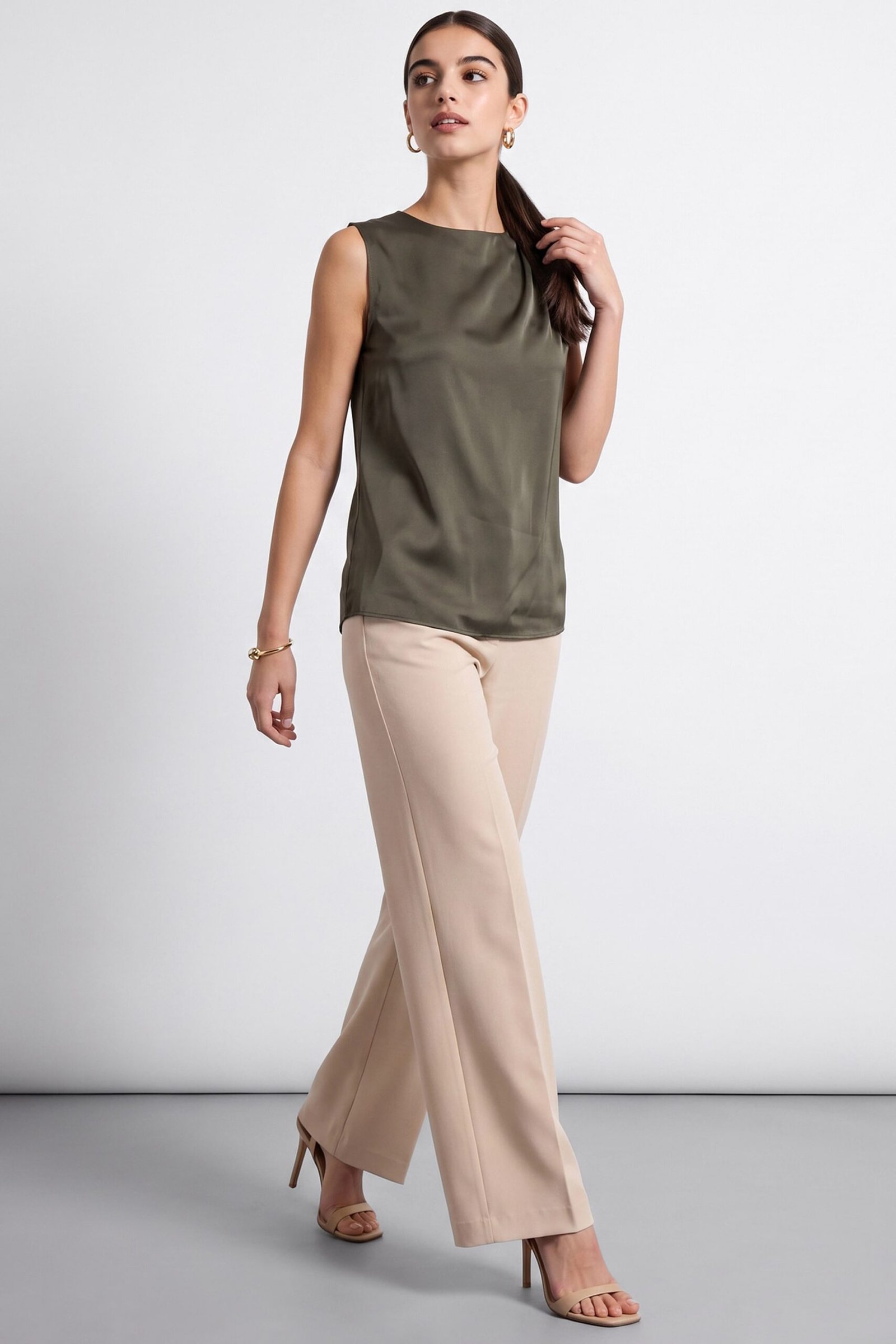 Allen Solly Olive Women Solid Regular Fit Top - Image 3